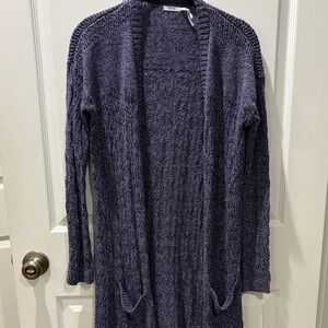 Women's Purple Knit Cardigan
